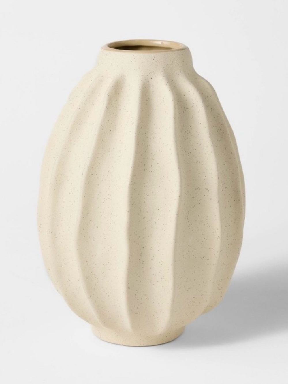Studio McGee Tall Wavy Ceramic Vase